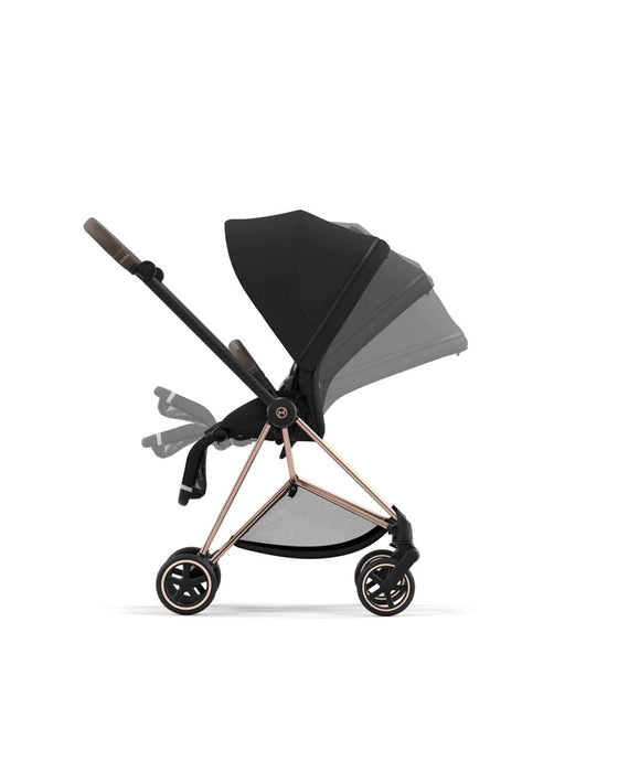 Cybex Mios3 Rose Gold frame with Sepia Black Seat