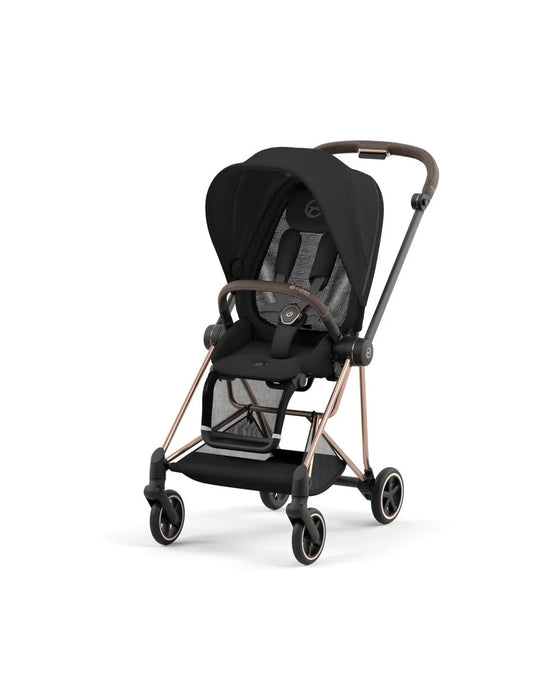 Cybex Mios3 Rose Gold frame with Sepia Black Seat