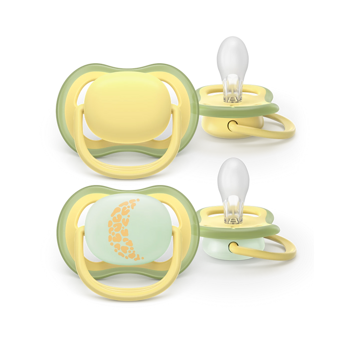 Avent Ultra Air Pacifier 2pk 18M+ - Yellow