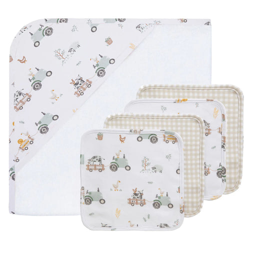 Living Textiles Bath Gift Set 5pc - Tractor Ride