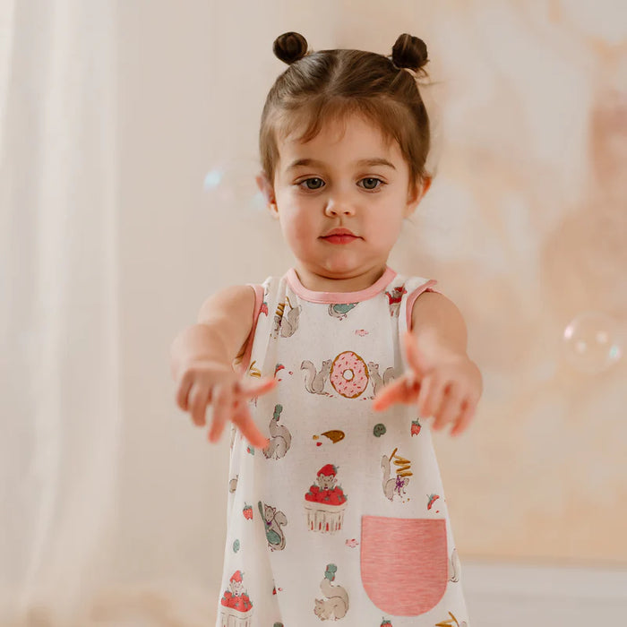 Nest Designs Sleeveless Romper - Very Squirrelly