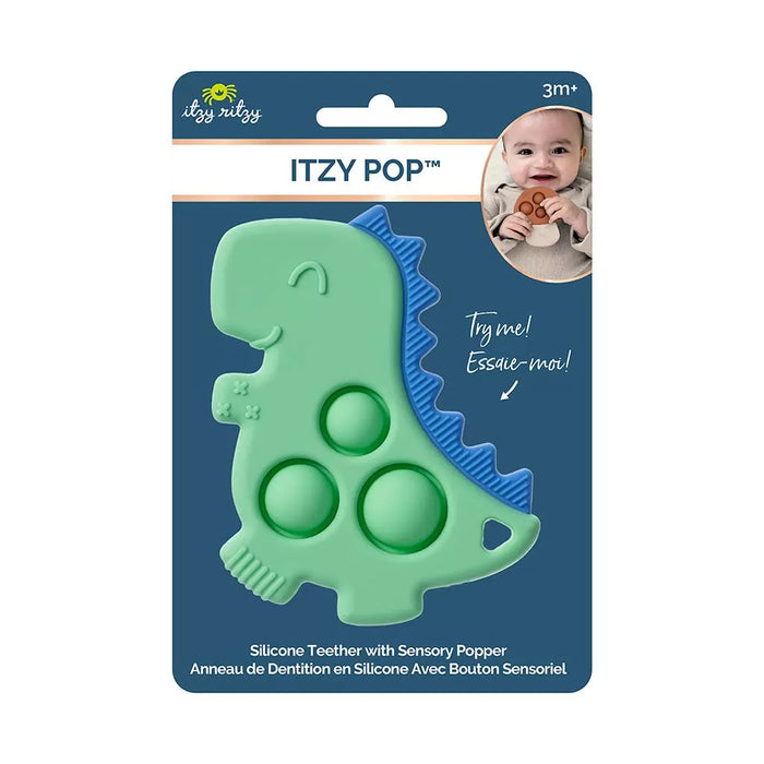 Itzy Ritzy Pop Teether - Green Dino