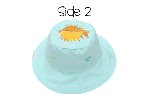 Flapjack Kids Sun Hat Fish/Jellyfish 4-6Y