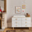 Oeuf Dot Merlin 6 Drawer Dresser - Birch/White