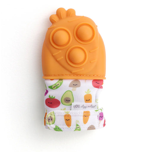Itzy Ritzy Pop Teething Mitt - Carrot