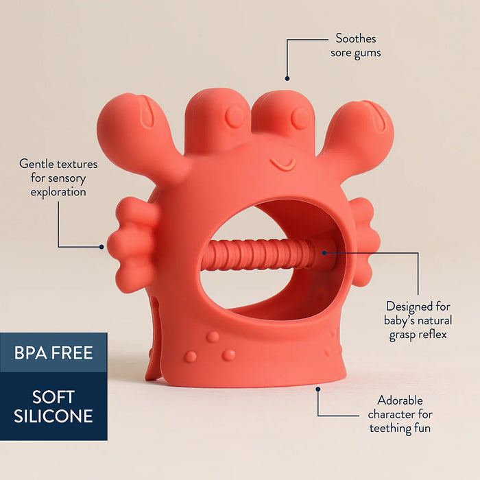 Itzy Ritzy Bitzy Grip Teether - Crab
