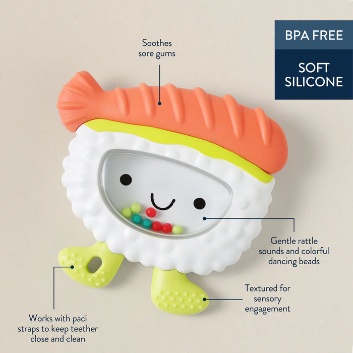 Itzy Ritzy Silicone Teether Rattle Sushi
