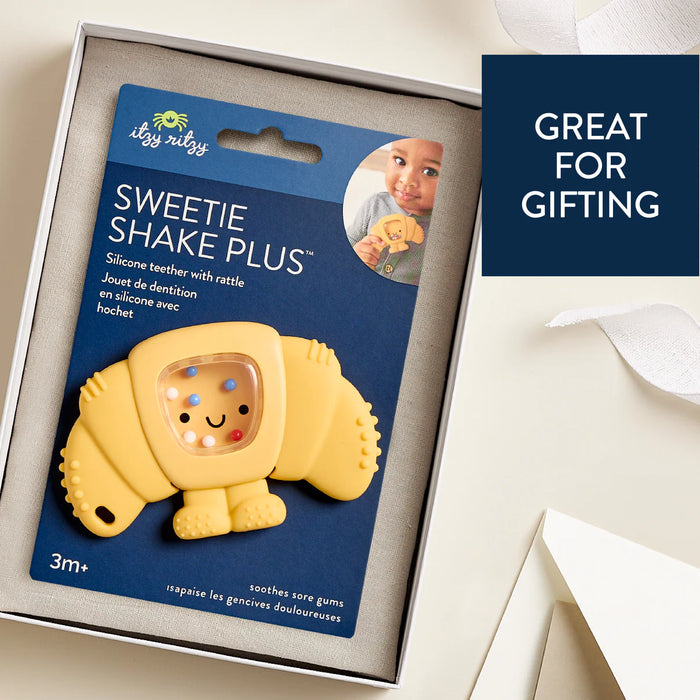 Itzy Ritzy Silicone Teether Rattle Croissant