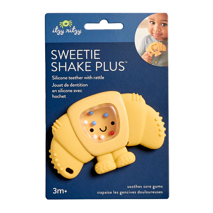 Itzy Ritzy Silicone Teether Rattle Croissant