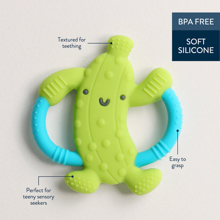 Itzy Ritzy Silicone Handle Teether Pickle