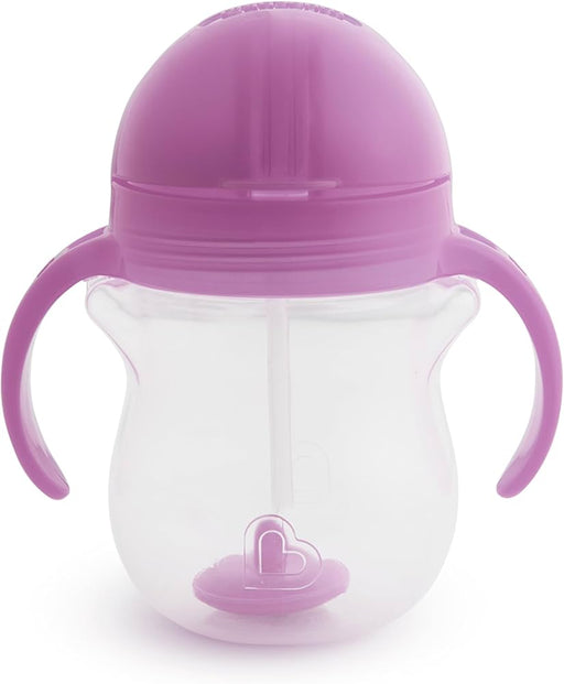 Munchkin Straw Training Cup Any Angle 7oz - Purple