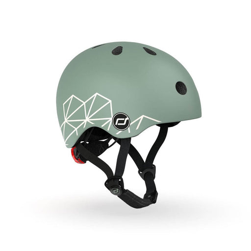 Scoot & Ride Helmet XXS-S - Green Lines