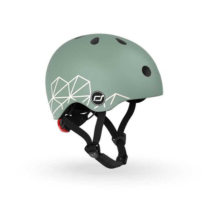 Scoot & Ride Helmet XXS-S - Green Lines