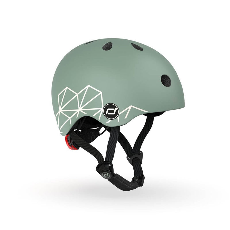 Scoot & Ride Helmet XXS-S - Green Lines