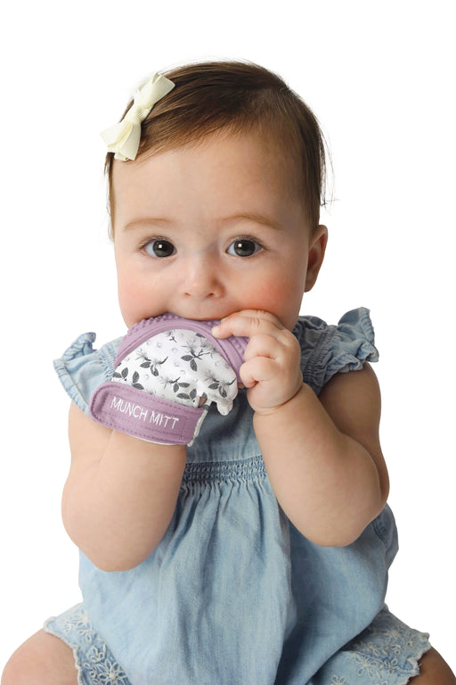 Malarkey Kids Teething Mitten - Lilac Bloom