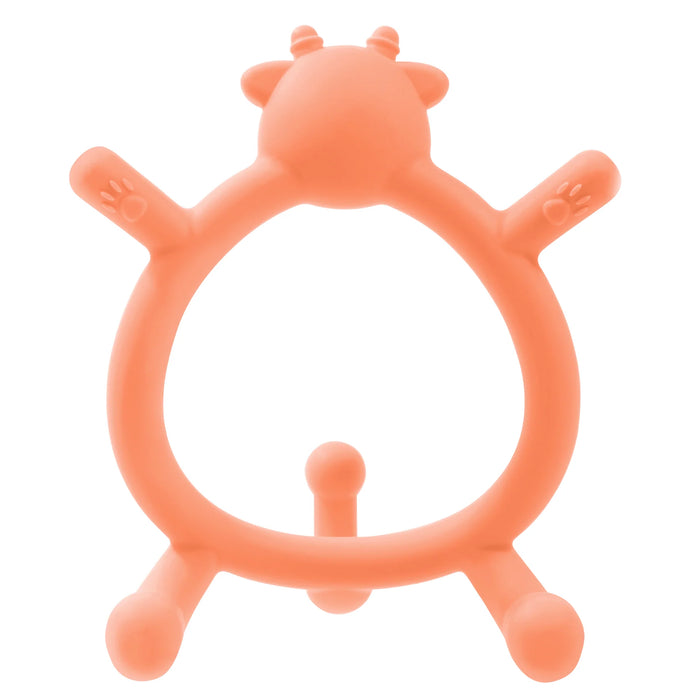 Pigeon Deer Silicone Teether for Sipping - Orange