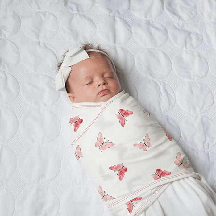 Nested Bean Swaddle Premier - Blushing Butterflies 0-6M