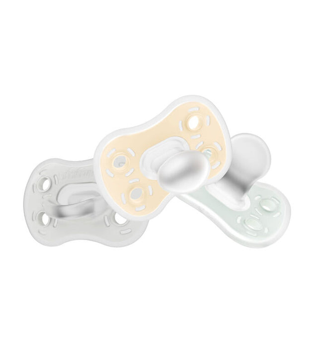 Dr Brown's Advantage Pacifier Stage 1 3pk - Neutral