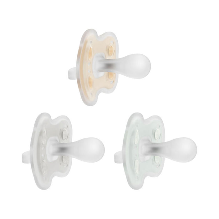 Dr Brown's Advantage Pacifier Stage 1 3pk - Neutral
