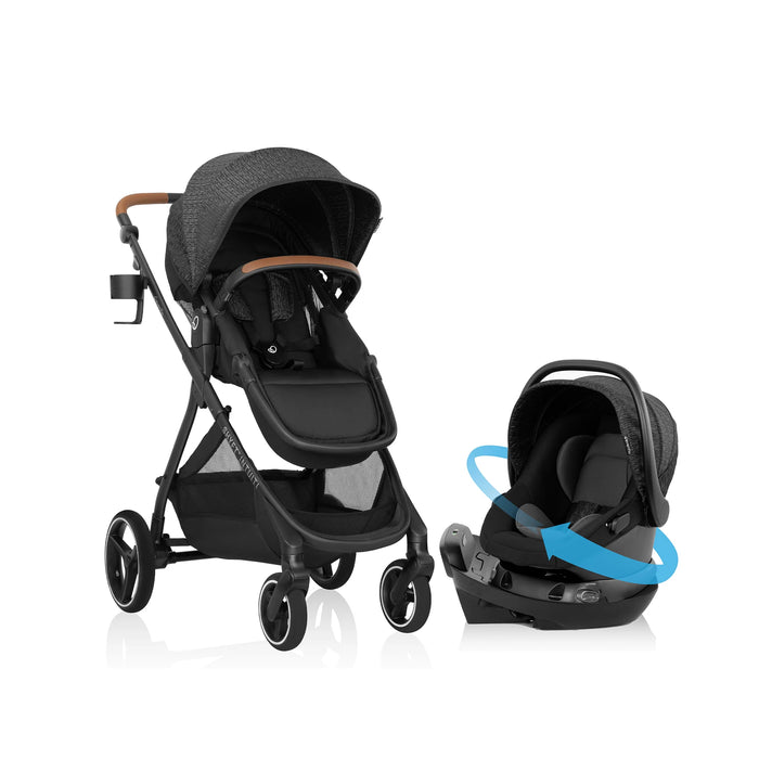 Evenflo Shyft Intuiti Travel System - Black Shale w/ Revolve LiteMax NXT