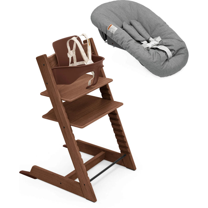 Stokke Tripp Trapp 2 High Chair + Newborn Set - Oak Warm Brown/Anthracite