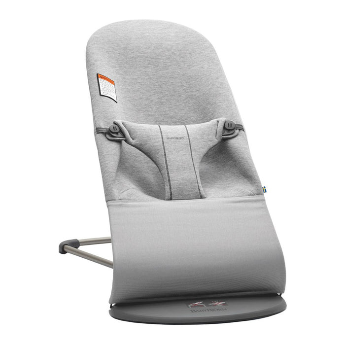 BABYBJÖRN Bouncer Bliss, Dark Grey Frame – 3D Jersey, Light Grey