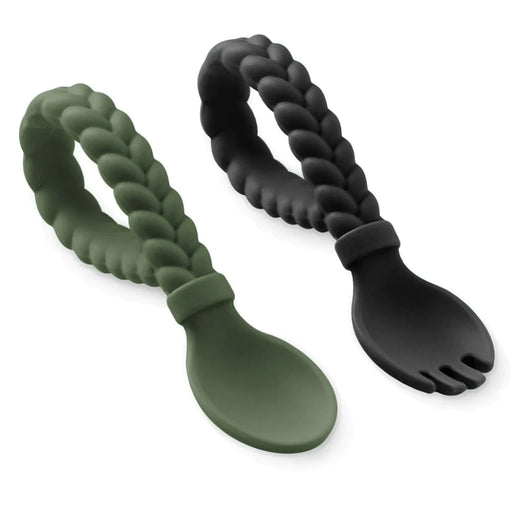 Itzy Sweetie Spoon Fork Set - Camo/Midnight