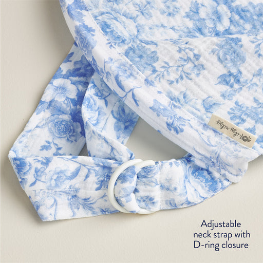 Itzy Ritzy Breastfeeding Cover Nursing Apron Blue Toile