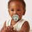 Itzy Ritzy Natural Rubber Pacifier Glow In The Dark 2pk - Sage and Gray
