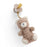 Itzy Ritzy Pacifier Bear With Natural Rubber 0-6M