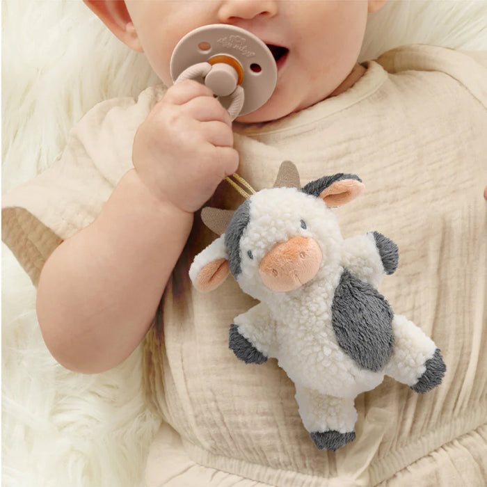 Itzy Ritzy Pacifier Cow With Natural Rubber 0-6M