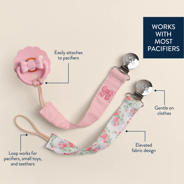 Itzy Ritzy Clip 2pk - Bow Floral