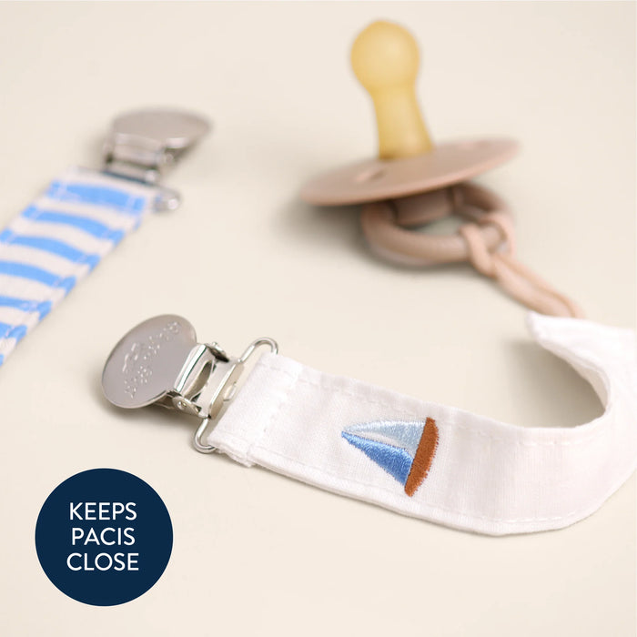 Itzy Ritzy Clip 2pk - Boat Stripe