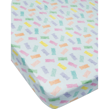 Loulou Lollipop Fitted Crib Sheet - Gummy Bear