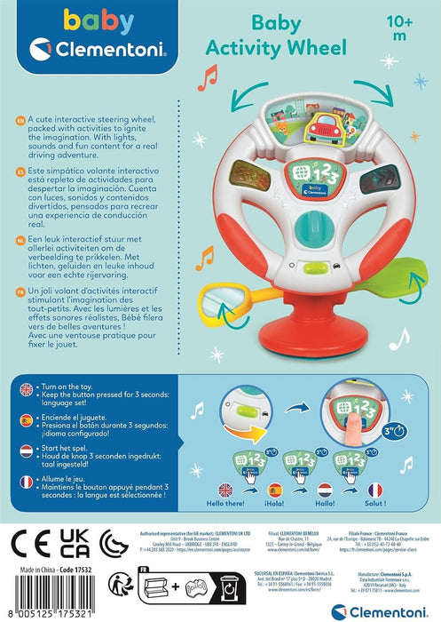 Clementoni Baby Activity Steering Wheel