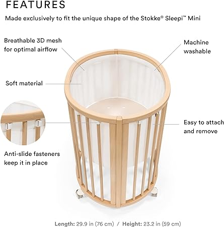 Stokke Sleepi MIni V3 Mesh Liner - White