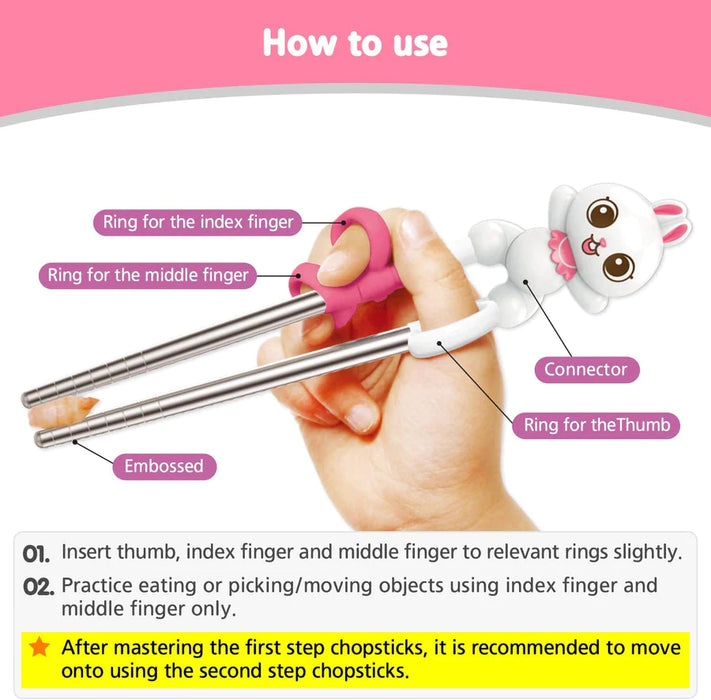 Edison Friends Chopsticks Case w/ Fork - Lion