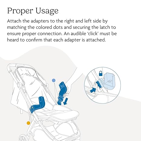 UPPAbaby Car Seat Adapters For Minu V3 (Maxi-Cosi, Nuna, Clek)