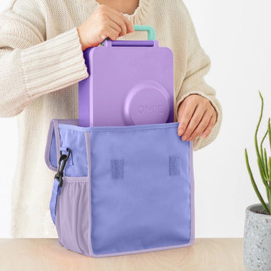 Omielife Insulated Nylon Lunch Tote - Purpl