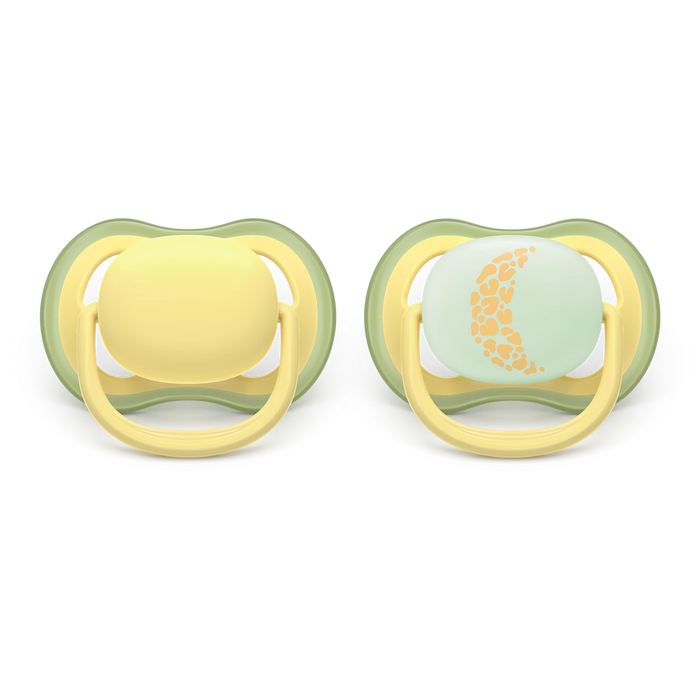 Avent Ultra Air Pacifier 2pk 18M+ - Yellow