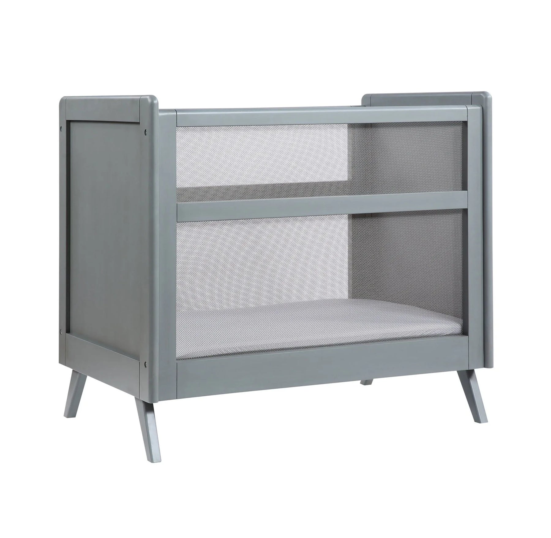Breathable Baby Standard Baby Mesh Crib Grey 52114
