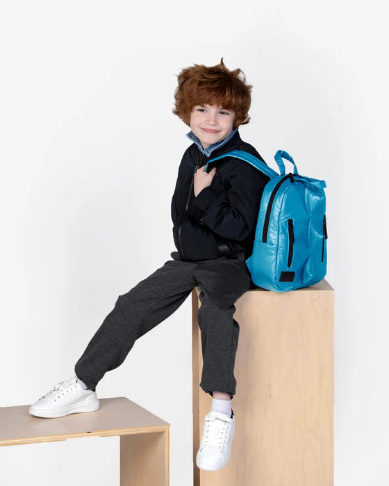 7am Mini Backpack Dino Turquoise — CanaBee Baby 7am Mini Backpack Dino Turquoise — CanaBee Baby