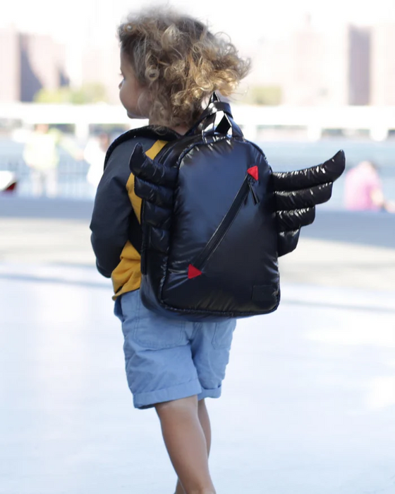 7am Mini Backpack Wings Black