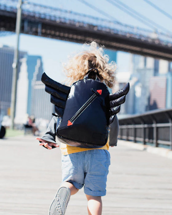 7am Mini Backpack Wings Black