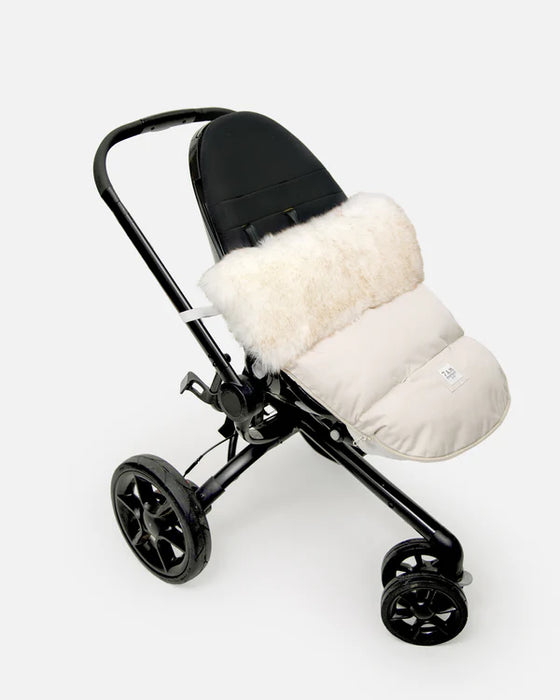 7am Enfant PlushPod Tundra - Heather Beige White Fur 0-18M