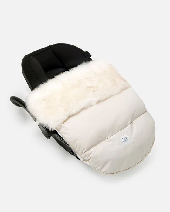 7am Enfant PlushPod Tundra - Heather Beige White Fur 0-18M