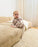 7am Hooded Cardigan Checkers Fuzzy- Ecru & Taupe 1-2T
