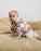 7am Hooded Cardigan Checkers Fuzzy- Ecru & Taupe 2-3T