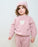 7am Heart Sweater-Ash Rose & Ecru 2-3T