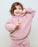 7am Heart Sweater-Ash Rose & Ecru 1-2T